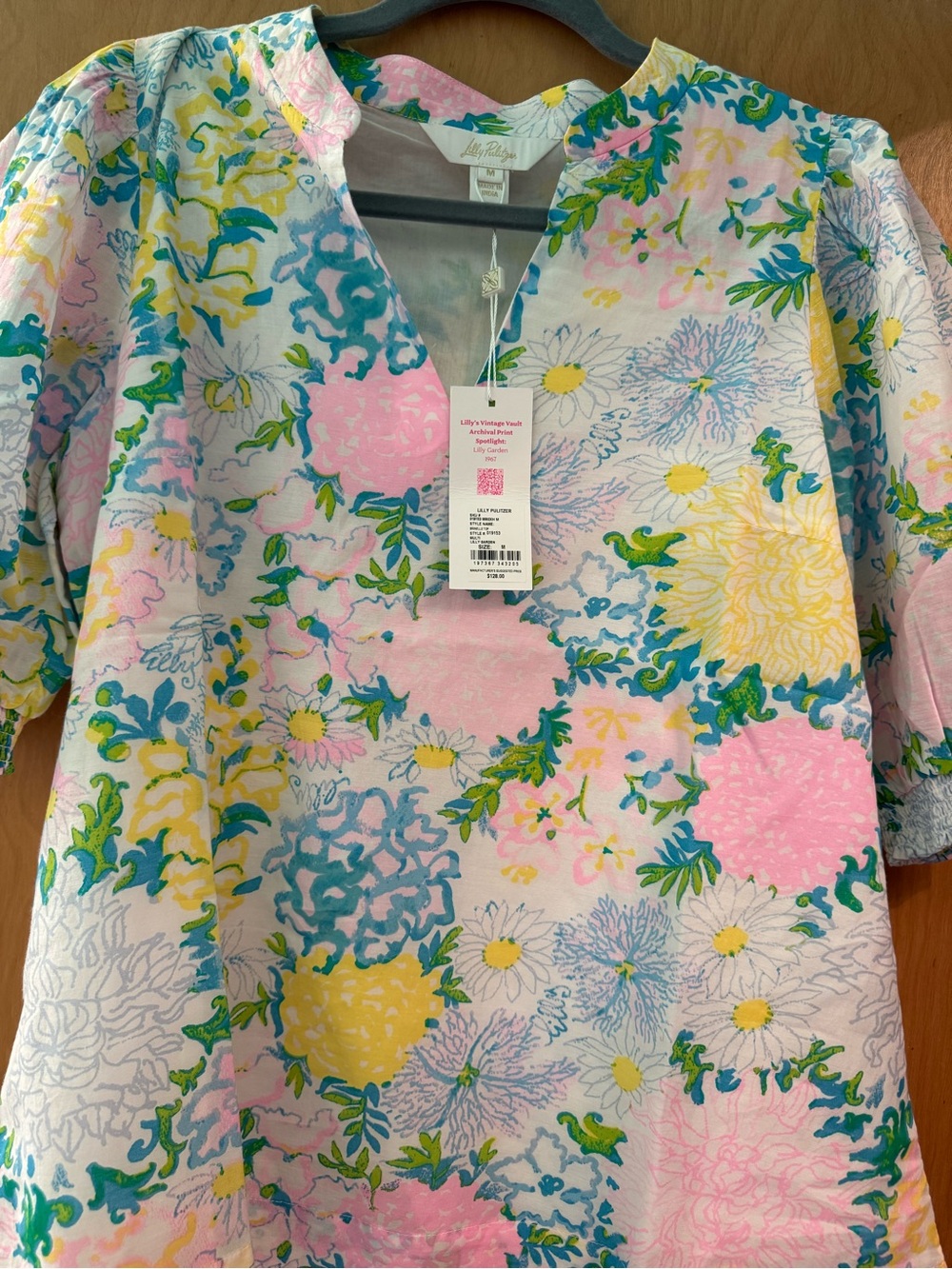 Lilly Pulitzer Pink Floral V-Neck Women’s Top - NWT